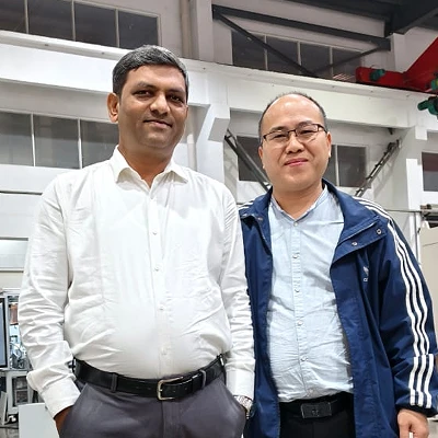 Indian Clients Conduct On-Site Inspection Of Haifei's Hydraulic Diffusion Welder